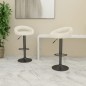 vidaXL Barhocker 2 Stk. Creme Samt vidaXL Barhocker 2 Stk. Creme Samt