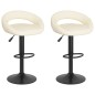 vidaXL Barhocker 2 Stk. Creme Samt vidaXL Barhocker 2 Stk. Creme Samt