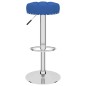 vidaXL Barhocker 2 Stk. Blau Stoff vidaXL Barhocker 2 Stk. Blau Stoff