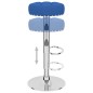 vidaXL Barhocker 2 Stk. Blau Stoff vidaXL Barhocker 2 Stk. Blau Stoff
