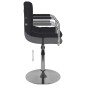 vidaXL Barhocker Schwarz Stoff vidaXL Barhocker Schwarz Stoff