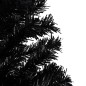 Künstlicher Weihnachtsbaum mit LEDs & Ständer Schwarz 210cm PVC Künstlicher Weihnachtsbaum mit LEDs & Ständer Schwarz 210cm PVC