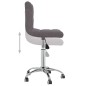 vidaXL Bürostuhl Drehbar Taupe Stoff vidaXL Bürostuhl Drehbar Taupe Stoff