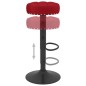vidaXL Barhocker 2 Stk. Weinrot Samt vidaXL Barhocker 2 Stk. Weinrot Samt