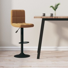 vidaXL Barhocker Braun Samt 