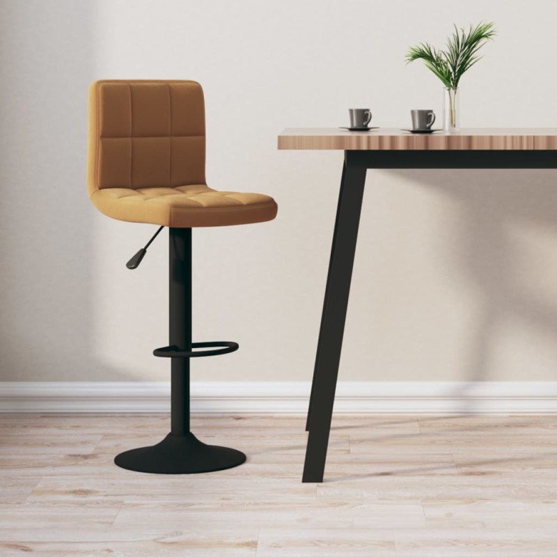 vidaXL Barhocker Braun Samt vidaXL Barhocker Braun Samt