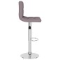 vidaXL Barhocker Taupe Stoff vidaXL Barhocker Taupe Stoff