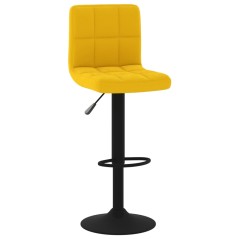 vidaXL Barhocker Senfgelb Samt 