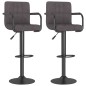 vidaXL Barhocker 2 Stk. Taupe Stoff vidaXL Barhocker 2 Stk. Taupe Stoff