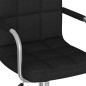 vidaXL Bürostuhl Drehbar Schwarz Stoff vidaXL Bürostuhl Drehbar Schwarz Stoff