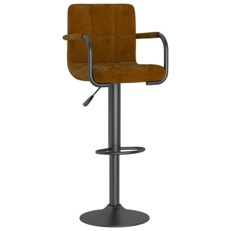 vidaXL Barhocker Braun Samt 