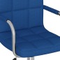 vidaXL Bürostuhl Drehbar Blau Stoff vidaXL Bürostuhl Drehbar Blau Stoff