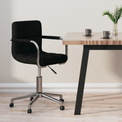 vidaXL Bürostuhl Drehbar Schwarz Stoff