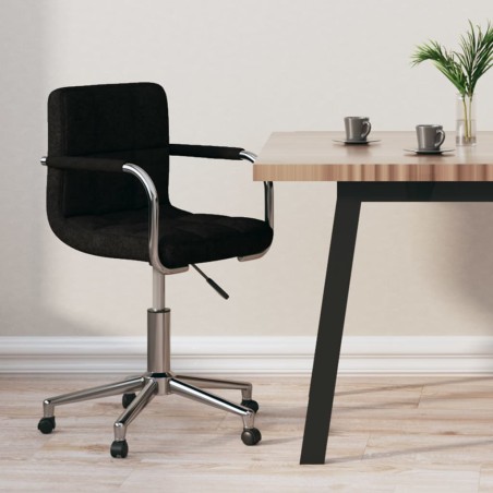 vidaXL Bürostuhl Drehbar Schwarz Stoff