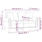 vidaXL 2-Sitzer-Sofa mit Zierkissen Dunkelgrün 120 cm Samt vidaXL 2-Sitzer-Sofa mit Zierkissen Dunkelgrün 120 cm Samt