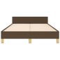vidaXL Bettgestell ohne Matratze Dunkelbraun 120x200 cm Stoff vidaXL Bettgestell ohne Matratze Dunkelbraun 120x200 cm Stoff