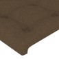 vidaXL Bettgestell ohne Matratze Dunkelbraun 100x200 cm Stoff vidaXL Bettgestell ohne Matratze Dunkelbraun 100x200 cm Stoff