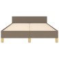 vidaXL Bettgestell ohne Matratze Taupe 120x200 cm Stoff vidaXL Bettgestell ohne Matratze Taupe 120x200 cm Stoff