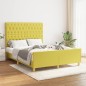 vidaXL Bettgestell ohne Matratze Grün 140x190 cm Stoff vidaXL Bettgestell ohne Matratze Grün 140x190 cm Stoff