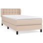 vidaXL Boxspringbett mit Matratze Cappuccino-Braun 90x190cm Kunstleder vidaXL Boxspringbett mit Matratze Cappuccino-Braun 90x190cm Kunstleder