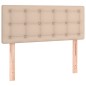 vidaXL Boxspringbett mit Matratze Cappuccino-Braun 90x190cm Kunstleder vidaXL Boxspringbett mit Matratze Cappuccino-Braun 90x190cm Kunstleder