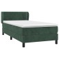 vidaXL Boxspringbett mit Matratze Dunkelgrün 80x200 cm Samt vidaXL Boxspringbett mit Matratze Dunkelgrün 80x200 cm Samt