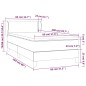 vidaXL Boxspringbett mit Matratze Dunkelgrün 80x200 cm Samt vidaXL Boxspringbett mit Matratze Dunkelgrün 80x200 cm Samt