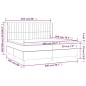 vidaXL Boxspringbett mit Matratze Dunkelbraun 200x200 cm Stoff vidaXL Boxspringbett mit Matratze Dunkelbraun 200x200 cm Stoff