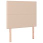 vidaXL Boxspringbett mit Matratze Cappuccino-Braun 90x190cm Kunstleder vidaXL Boxspringbett mit Matratze Cappuccino-Braun 90x190cm Kunstleder