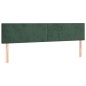 vidaXL Boxspringbett mit Matratze Dunkelgrün 160x200 cm Samt vidaXL Boxspringbett mit Matratze Dunkelgrün 160x200 cm Samt