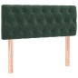 vidaXL Boxspringbett mit Matratze Dunkelgrün 100x200 cm Samt vidaXL Boxspringbett mit Matratze Dunkelgrün 100x200 cm Samt