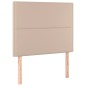 vidaXL Boxspringbett mit Matratze Cappuccino-Braun 90x200cm Kunstleder vidaXL Boxspringbett mit Matratze Cappuccino-Braun 90x200cm Kunstleder