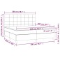 vidaXL Boxspringbett mit Matratze & LED Dunkelbraun 200x200 cm Stoff vidaXL Boxspringbett mit Matratze & LED Dunkelbraun 200x200 cm Stoff