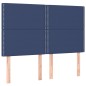 vidaXL Boxspringbett mit Matratze Blau 140x190 cm Stoff vidaXL Boxspringbett mit Matratze Blau 140x190 cm Stoff