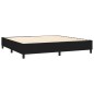 vidaXL Boxspringbett mit Matratze Schwarz 200x200 cm Stoff vidaXL Boxspringbett mit Matratze Schwarz 200x200 cm Stoff