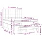 vidaXL Boxspringbett mit Matratze Blau 140x190 cm Stoff vidaXL Boxspringbett mit Matratze Blau 140x190 cm Stoff