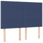 vidaXL Boxspringbett mit Matratze Blau 140x200 cm Stoff vidaXL Boxspringbett mit Matratze Blau 140x200 cm Stoff