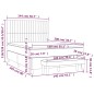 vidaXL Boxspringbett mit Matratze Blau 140x200 cm Stoff vidaXL Boxspringbett mit Matratze Blau 140x200 cm Stoff