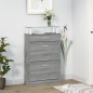 vidaXL Schuhschrank Grau Sonoma 63x24x104 cm Holzwerkstoff vidaXL Schuhschrank Grau Sonoma 63x24x104 cm Holzwerkstoff