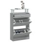 vidaXL Schuhschrank Grau Sonoma 63x24x104 cm Holzwerkstoff vidaXL Schuhschrank Grau Sonoma 63x24x104 cm Holzwerkstoff