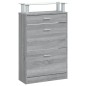 vidaXL Schuhschrank Grau Sonoma 63x24x104 cm Holzwerkstoff vidaXL Schuhschrank Grau Sonoma 63x24x104 cm Holzwerkstoff