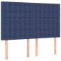 vidaXL Boxspringbett mit Matratze Blau 140x190 cm Stoff vidaXL Boxspringbett mit Matratze Blau 140x190 cm Stoff