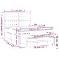 vidaXL Boxspringbett mit Matratze Blau 140x190 cm Stoff vidaXL Boxspringbett mit Matratze Blau 140x190 cm Stoff