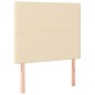 vidaXL Boxspringbett mit Matratze Creme 90x190 cm Stoff vidaXL Boxspringbett mit Matratze Creme 90x190 cm Stoff