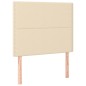 vidaXL Boxspringbett mit Matratze Creme 90x190 cm Stoff vidaXL Boxspringbett mit Matratze Creme 90x190 cm Stoff