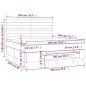 vidaXL Boxspringbett mit Matratze Taupe 180x200 cm Stoff vidaXL Boxspringbett mit Matratze Taupe 180x200 cm Stoff