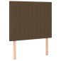 vidaXL Boxspringbett mit Matratze Dunkelbraun 90x200 cm Stoff vidaXL Boxspringbett mit Matratze Dunkelbraun 90x200 cm Stoff