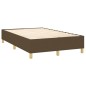 vidaXL Boxspringbett mit Matratze Dunkelbraun 120x200 cm Stoff vidaXL Boxspringbett mit Matratze Dunkelbraun 120x200 cm Stoff