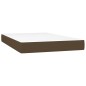 vidaXL Boxspringbett mit Matratze Dunkelbraun 120x200 cm Stoff vidaXL Boxspringbett mit Matratze Dunkelbraun 120x200 cm Stoff