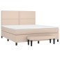 vidaXL Boxspringbett Matratze Cappuccino-Braun 180x200 cm Kunstleder vidaXL Boxspringbett Matratze Cappuccino-Braun 180x200 cm Kunstleder